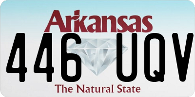 AR license plate 446UQV