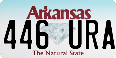 AR license plate 446URA