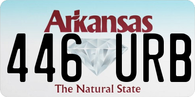 AR license plate 446URB