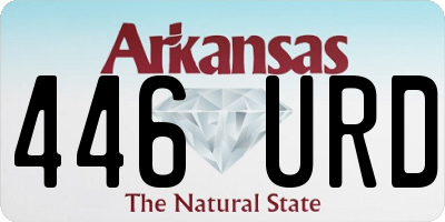 AR license plate 446URD