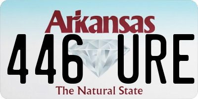 AR license plate 446URE