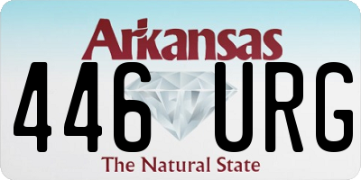 AR license plate 446URG