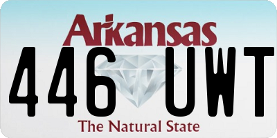 AR license plate 446UWT