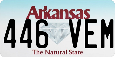 AR license plate 446VEM