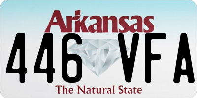 AR license plate 446VFA