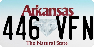 AR license plate 446VFN