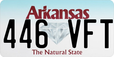 AR license plate 446VFT