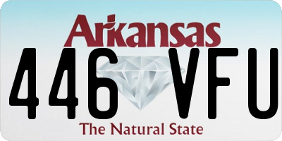 AR license plate 446VFU