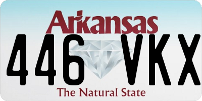AR license plate 446VKX