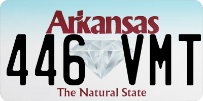 AR license plate 446VMT