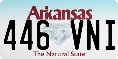 AR license plate 446VNI