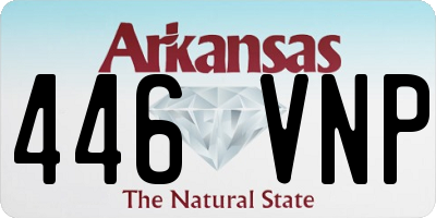 AR license plate 446VNP