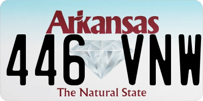 AR license plate 446VNW