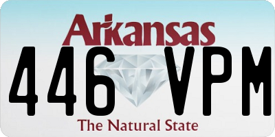AR license plate 446VPM