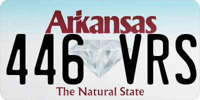 AR license plate 446VRS