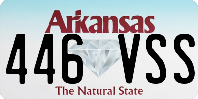 AR license plate 446VSS