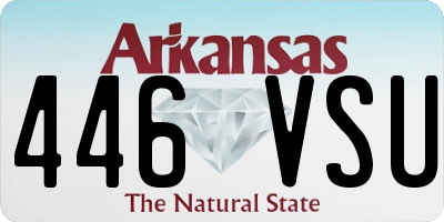 AR license plate 446VSU