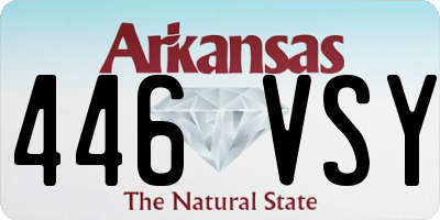AR license plate 446VSY