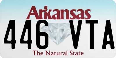 AR license plate 446VTA