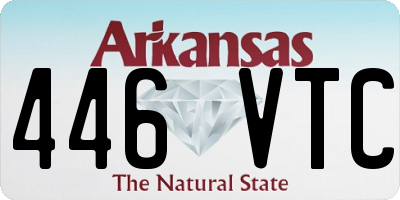 AR license plate 446VTC