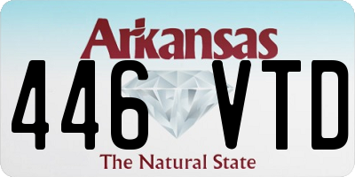 AR license plate 446VTD