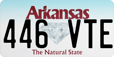 AR license plate 446VTE