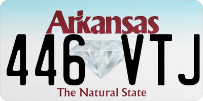 AR license plate 446VTJ