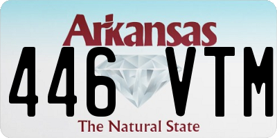 AR license plate 446VTM