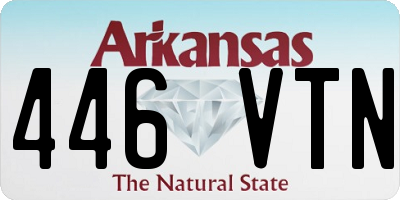 AR license plate 446VTN