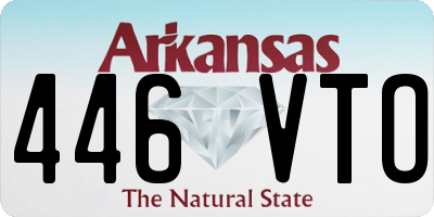 AR license plate 446VTO