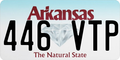 AR license plate 446VTP