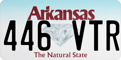 AR license plate 446VTR