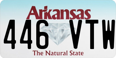 AR license plate 446VTW
