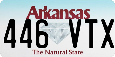 AR license plate 446VTX