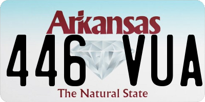 AR license plate 446VUA