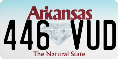 AR license plate 446VUD