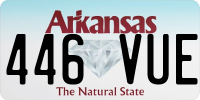 AR license plate 446VUE