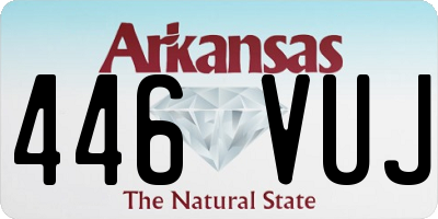 AR license plate 446VUJ