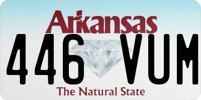 AR license plate 446VUM