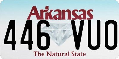 AR license plate 446VUO