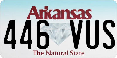 AR license plate 446VUS