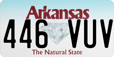 AR license plate 446VUV