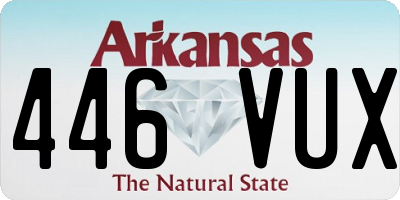 AR license plate 446VUX