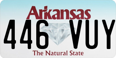 AR license plate 446VUY