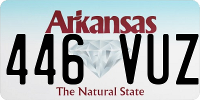AR license plate 446VUZ