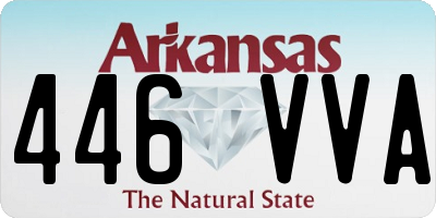 AR license plate 446VVA