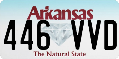 AR license plate 446VVD