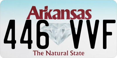 AR license plate 446VVF