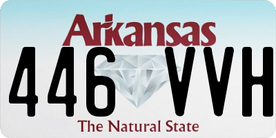 AR license plate 446VVH