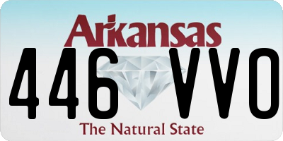 AR license plate 446VVO